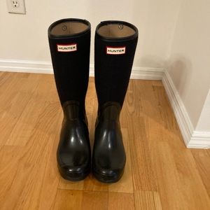 Hunter mixed wool rain boots